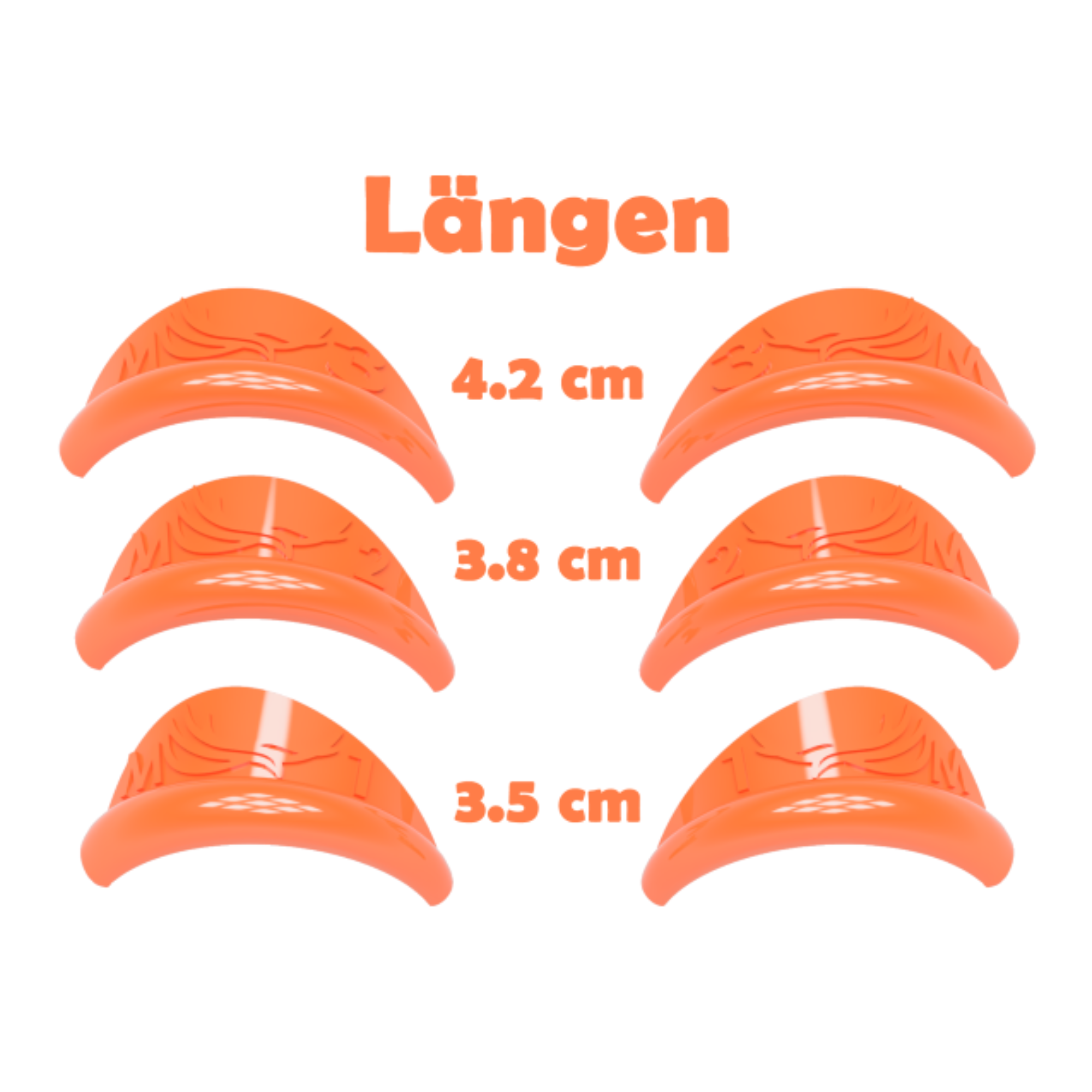 Mystery Lifting Curler (3 Paare) Farbe Orange