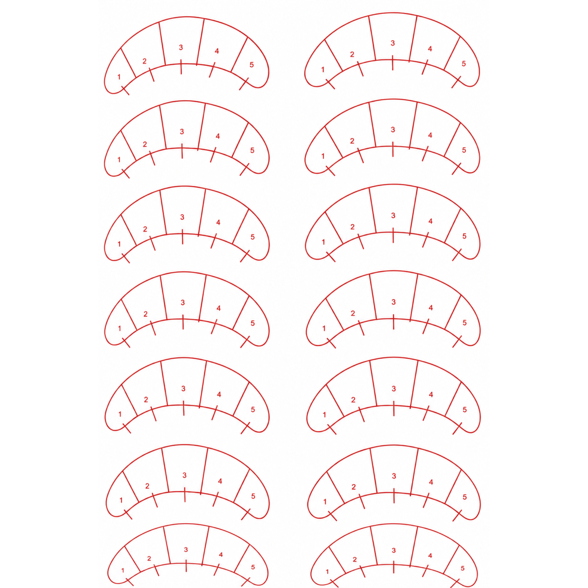 Lash Mapping Sticker