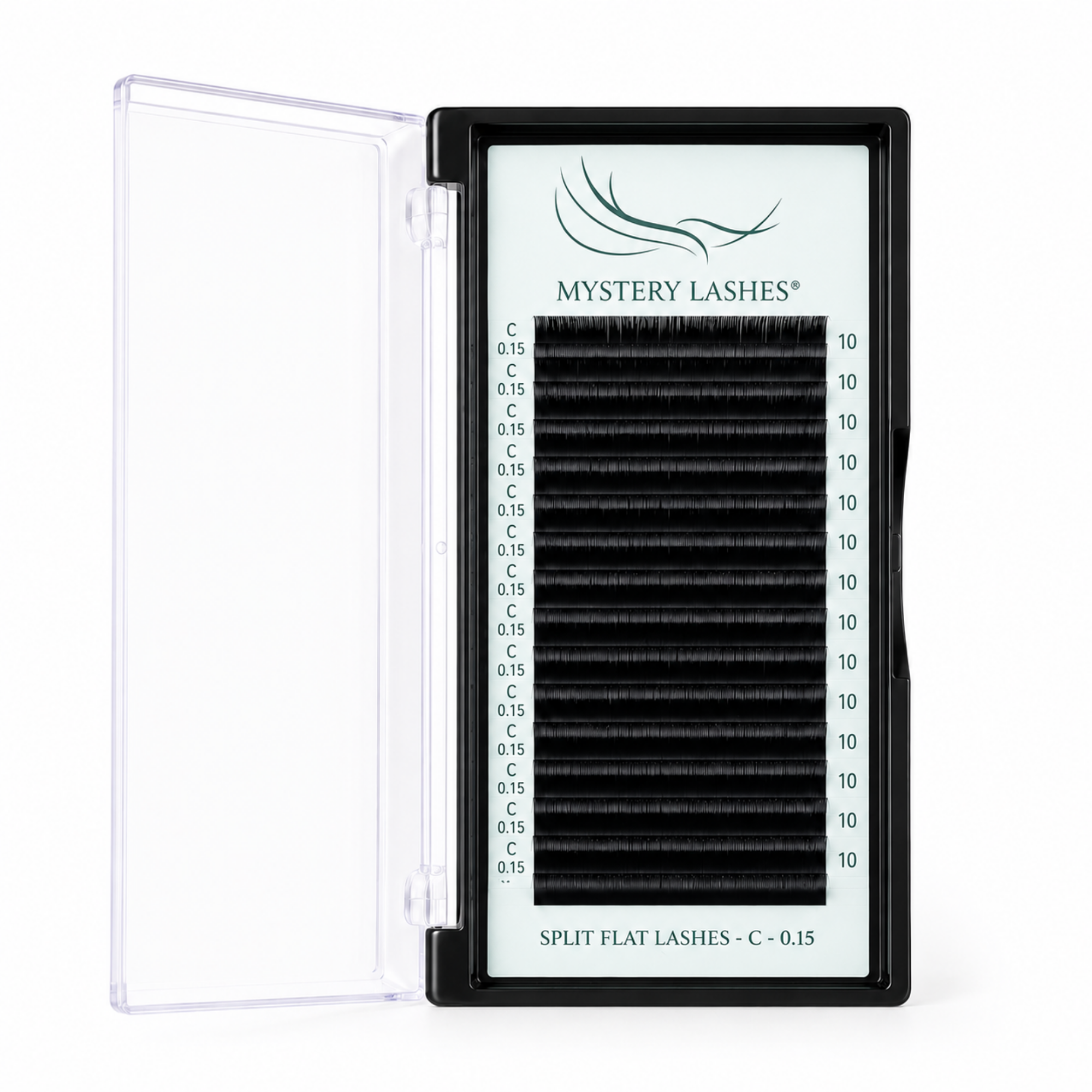 Split Flat Lashes Einzellängen