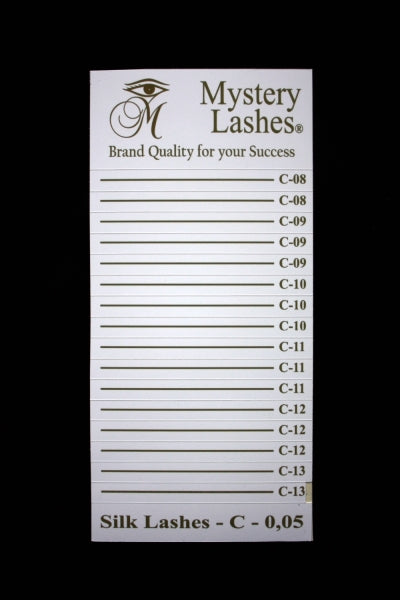 Wimpern mit ihrem Namen