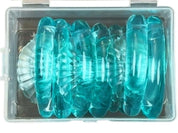 Silikon Pads Muscheln blau