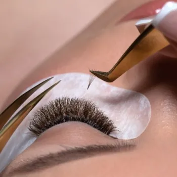 Wimpernfächer um Zeit zu sparen