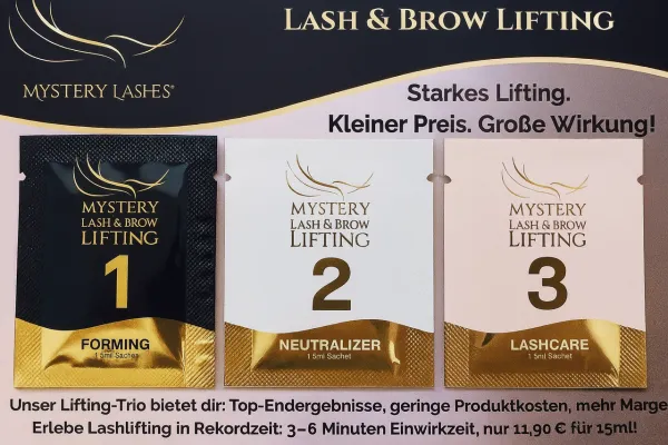 Wimpernlifting Tester mit drei Sachets Wimpernlifting Tester mit drei Sachets