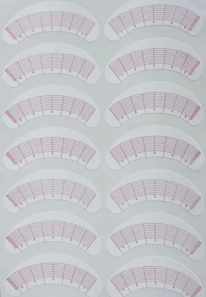 wimpern mapping aufkleber