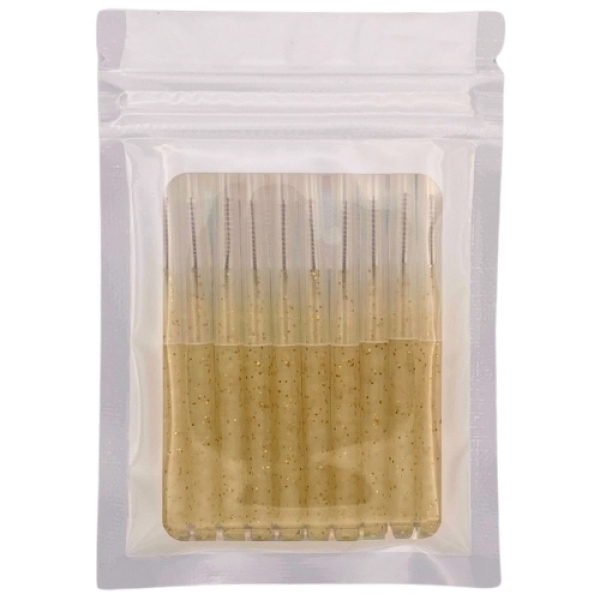 Mini Augenbrauenbürsten goldglitzer