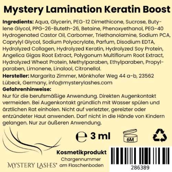 Mystery Lamination Keratin Boost