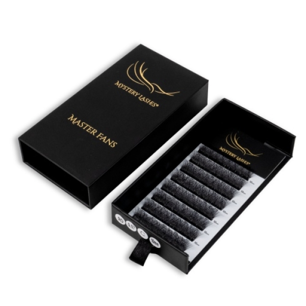 75 bis 90 Fächer auf einem Streifen der Mystery Master Fans